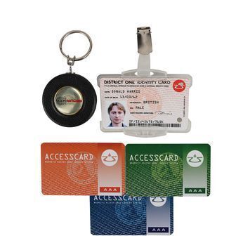 Lot # 628 : 28 WEEKS LATER (2007) - Donald Harris' (Robert Carlisle) ID Tag and Passes