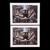 Lot # 644 : ALIENS (1986) - Harry Harris Collection: Pair of Large "Ugly" H.R. Giger Exhibition Invitations