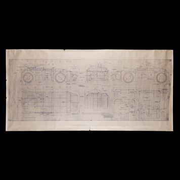 Lot # 668 : ALIENS (1986) - APC Exterior Blueprint