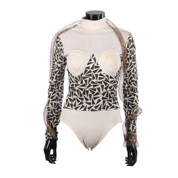 Lot # 702 : BACK TO THE FUTURE PART II (1989) - Spike's (Darlene Vogel) Screen-matched 1980s Leotard
