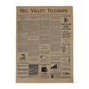 Lot # 706 : BACK TO THE FUTURE PART III (1990) - Hill Valley Telegraph Newspaper