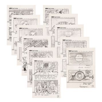 Lot # 718 : BATMAN (1989) - Collection of Hand-drawn Storyboards
