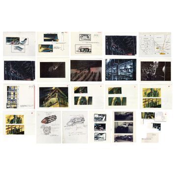 Lot # 726 : BATMAN RETURNS (1992) - Set of 20 Hand-Drawn Storyboards