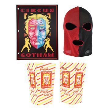 Lot # 731 : BATMAN FOREVER (1995) - Two-Face Thug Mask, Circus Programme and Popcorn Boxes