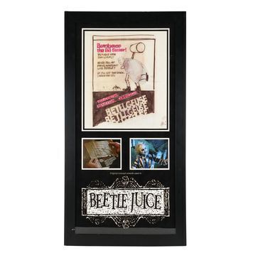 Lot # 743 : BEETLEJUICE (1988) - Framed Flyer Concept Artwork