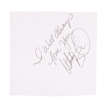 Lot # 754 : BODYGUARD, THE (1992) - Autographed "I Will Always Love You" Note