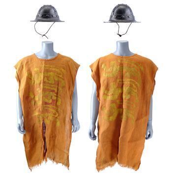 Lot # 767 : BRAVEHEART (1995) - Two Pairs of English Soldiers' Tunics and Helmets