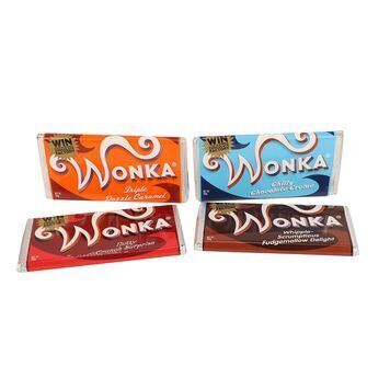 Lot # 786 : CHARLIE AND THE CHOCOLATE FACTORY (2005) - Set of Four Wonka Bars