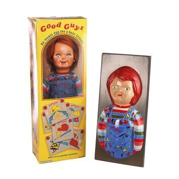 Lot # 789 : CHILD'S PLAY 2 (1990) - Good Guy Doll Box & Good Guy Doll Insert