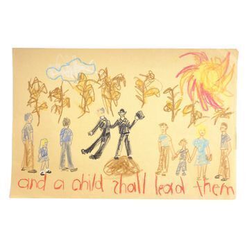Lot # 790 : CHILDREN OF THE CORN (1984) - Fritz Kiersch-Signed Hand-Drawn Sarah (Anne Marie McEvoy) Illustration