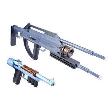 Lot # 848 : DIVERGENT (2014) - Erudite Mutiny Stunt Assault Rifle and Pistol