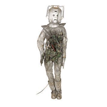Lot # 852 : DOCTOR WHO: THE FIVE DOCTORS (1983) - BBC Exhibition Battle-damaged Cyberman