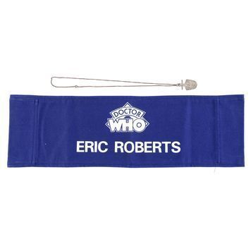 Lot # 853 : DOCTOR WHO: THE MOVIE (1996) - The Doctor's (Sylvester McCoy) TARDIS Key and Eric Roberts' Chairback