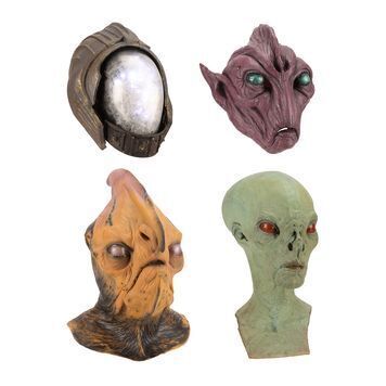 Lot # 856 : DOCTOR WHO: "THE RINGS OF AKHATEN" (T.V. Series, 2013) - Lugal-Irra-Kush, Eukanian, Lucanian & One Other Alien Head