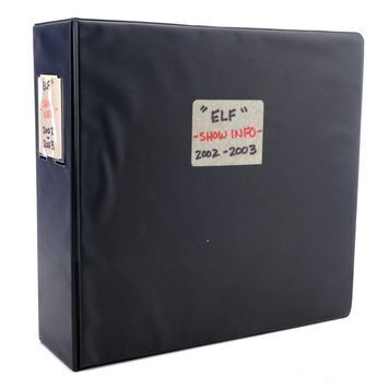 Lot # 883 : ELF (2003) - Annotated Storyboard Binder, FX File, and Books