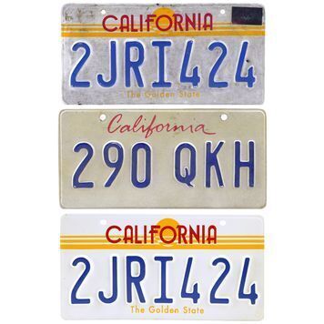 Lot # 893 : FAST AND THE FURIOUS, THE (2001) - Set of Three Dominic Toretto (Vin Diesel) Licence Plates