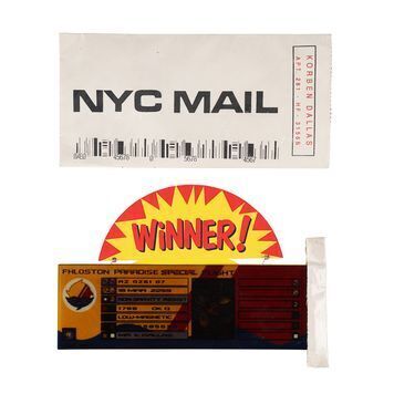 Lot # 895 : FIFTH ELEMENT, THE (1997) - Korben Dallas' (Bruce Willis) Winning Contest Ticket