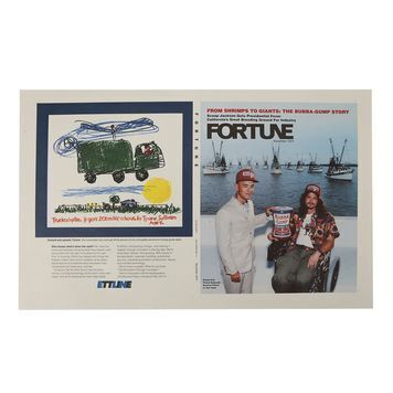 Lot # 912 : FORREST GUMP (1994) - Uncut Forrest Gump (Tom Hanks) and Lieutenant Dan (Gary Sinise) Fortune Magazine Cover