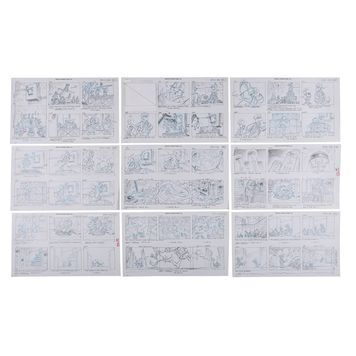 Lot # 917 : FRAGGLE ROCK: THE ANIMATED SERIES (T.V. Series, 1987 - 1988) - Set of Nine Hand-drawn Storyboards