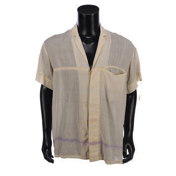 Lot # 918 : FRIDAY THE 13TH PART III (1982) - Mario Kirner Collection: Chuck's (David Katims) Screen-matched Shirt