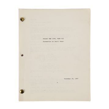 Lot # 922 : FRIDAY THE 13TH PART VII: THE NEW BLOOD (1988) - Mario Kirner Collection: Kane Hodder's Personal Hand Annotated Script