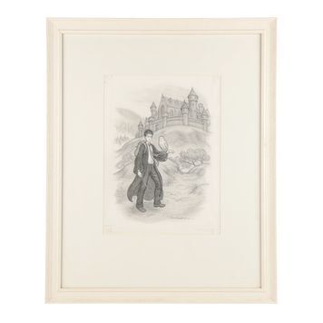 Lot # 979 : HARRY POTTER AND THE GOBLET OF FIRE (2005) - Hand-drawn Preliminary Book Cover Illustration by Giles Greenfield