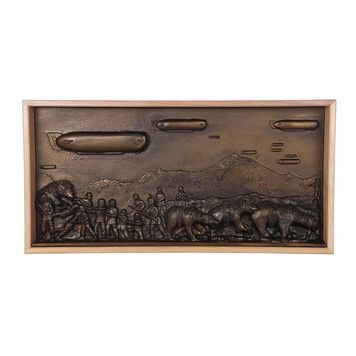 Lot # 1003 : HIS DARK MATERIALS (T.V. SERIES, 2019 - PRESENT) - Iofur's Throne Room Wall Panel