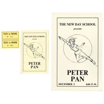 Lot # 1013 : HOOK (1991) - "Peter Pan" Program, Flyer, and Tickets