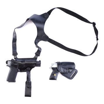 Lot # 1025 : INSOMNIA (2002) - Will Dormer's (Al Pacino) Pistols and Holsters