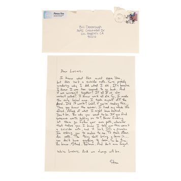 Lot # 1038 : IT CHAPTER TWO (2019) - Stan Uris' (Andy Bean) Suicide Letter and Envelope