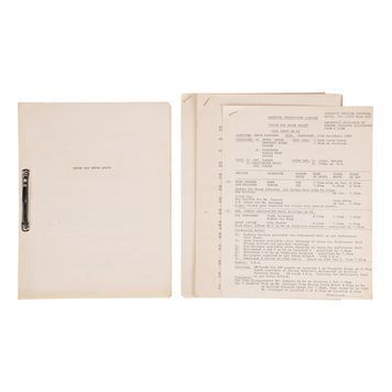 Lot # 1049 : JAMES BOND: NEVER SAY NEVER AGAIN (1983) - Production-Used Script and Production Paperwork