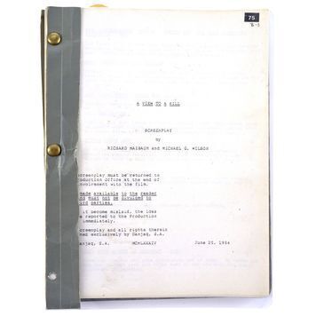 Lot # 1052 : JAMES BOND: A VIEW TO A KILL (1985) - Bound Annotated Production Script