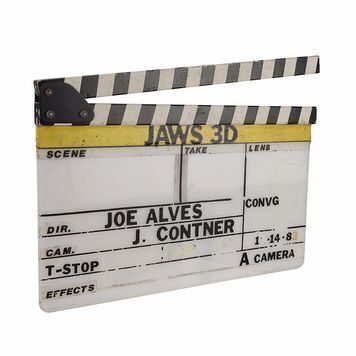 Lot # 1084 : JAWS 3 (1983) - Production Clapperboard