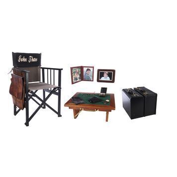 Lot # 1101 : KAVANAGH QC (T.V. SERIES, 1995 - 2001) - James Kavanagh QC's (John Thaw) Director's Chair, Briefcases, Picture Frames, Wallets, Wrist Watch and Glasses
