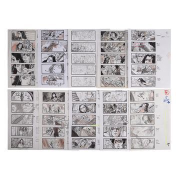 Lot # 1110 : LABYRINTH (1986) - Martin Asbury Hand-drawn Post-production Storyboards for Book Project