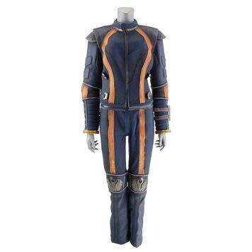 Lot # 1136 : LOST IN SPACE (T.V. SERIES, 2018 - 2022) - Penny Robinson's (Mina Sundwall) Spacesuit Components, Stunt Backpack, Journal, and Pencils