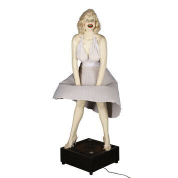 Lot # 1149 : MARILYN MONROE - Fan-operated Marilyn Monroe Subway Grate Display with Replica White Dress