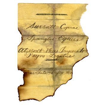 Lot # 1175 : NATIONAL TREASURE: BOOK OF SECRETS (2007) - Burned John Wilkes Booth (Christian Camargo) Diary Page