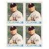 Lot # 1176 : NATURAL, THE (1984) - Sheet of Four Roy Hobbs (Robert Redford) Baseball Cards