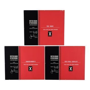 Lot # 1183 : OMEN, THE (1976) / DAMIEN: OMEN II (1978) / OMEN III: THE FINAL CONFLICT (1981) - Set of Three BBFC Certificates