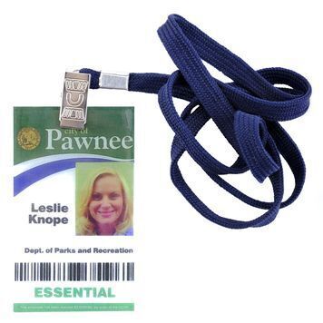 Lot # 1186 : PARKS AND RECREATION (T.V. SERIES, 2009 - 2015) - Leslie Knope's (Amy Poehler) Essential ID Lanyard