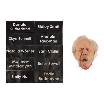Lot # 1191 : PILLARS OF THE EARTH, THE (T.V. Series, 2010) - Earl Bartholomew's (Donald Sutherland) Severed Head and Cast Chair Backs