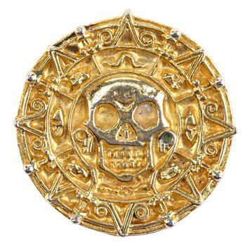 Lot # 1192 : PIRATES OF THE CARIBBEAN: THE CURSE OF THE BLACK PEARL (2003) - Cursed Aztec Coin