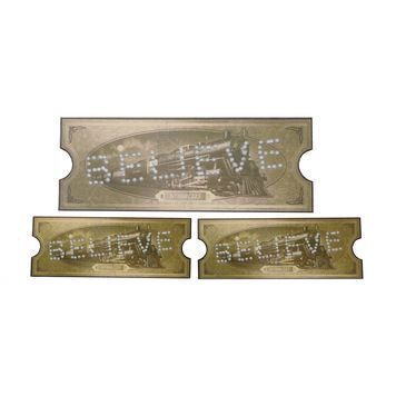 Lot # 1199 : POLAR EXPRESS, THE (2004) - Three "Believe" Tickets