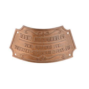 Lot # 1224 : RETURN TO OZ (1985) - The Tin Man's (Deep Roy) Head Plaque