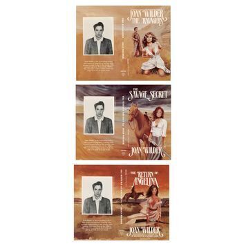 Lot # 1241 : ROMANCING THE STONE (1984) - Set of Three Joan Wilder (Kathleen Turner) Romance Novel Covers