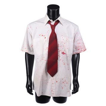 Lot # 1249 : SHAUN OF THE DEAD (2004) - Shaun's (Simon Pegg) Screen-matched Bloody Shirt and Tie