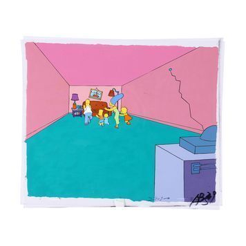 Lot # 1261 : SIMPSONS, THE (T.V. SERIES, 1989 - PRESENT) - Couch Gag Animation Cel