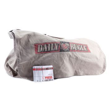 Lot # 1289 : SPIDER-MAN (2002) - Peter Parker (Tobey Maguire) Press Passes with Daily Bugle Duffle