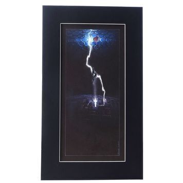 Lot # 1301 : STAR TREK: THE MOTION PICTURE (1979) - Framed Hand-Drawn Andy Probert "Enterprise Meeting V'ger" Storyboard